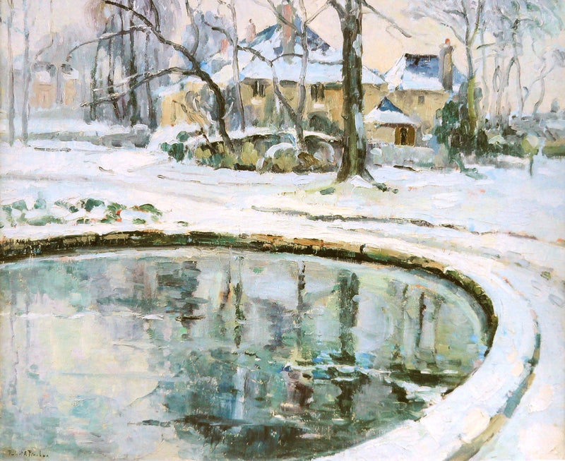 The basin, snow - Robert Antoine Pinchon