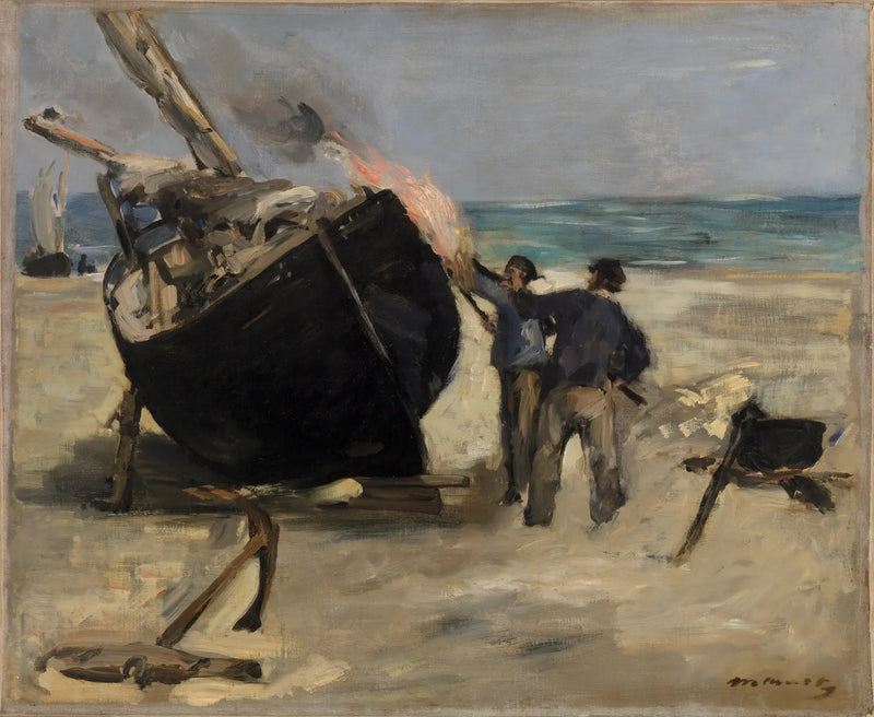 The Tarred Boat - Édouard Manet
