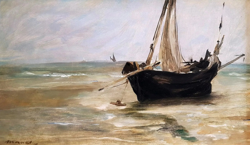 The Black Boat at Berck - Édouard Manet
