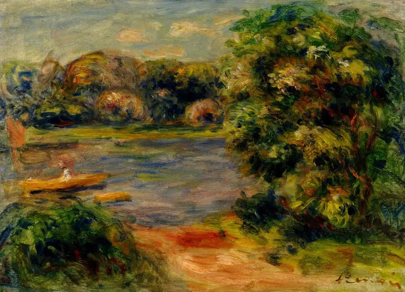 The Boat on the Lake - Pierre-Auguste Renoir
