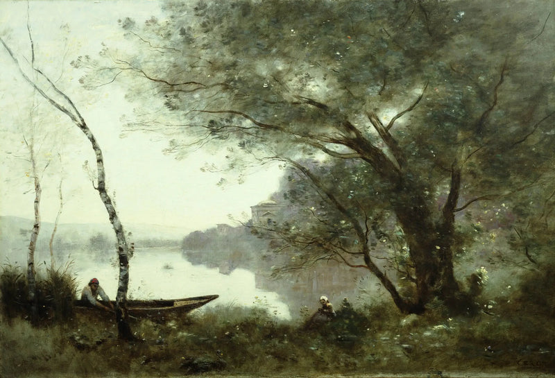 The Boatman of Mortefontaine - Jean-Baptiste Camille Corot