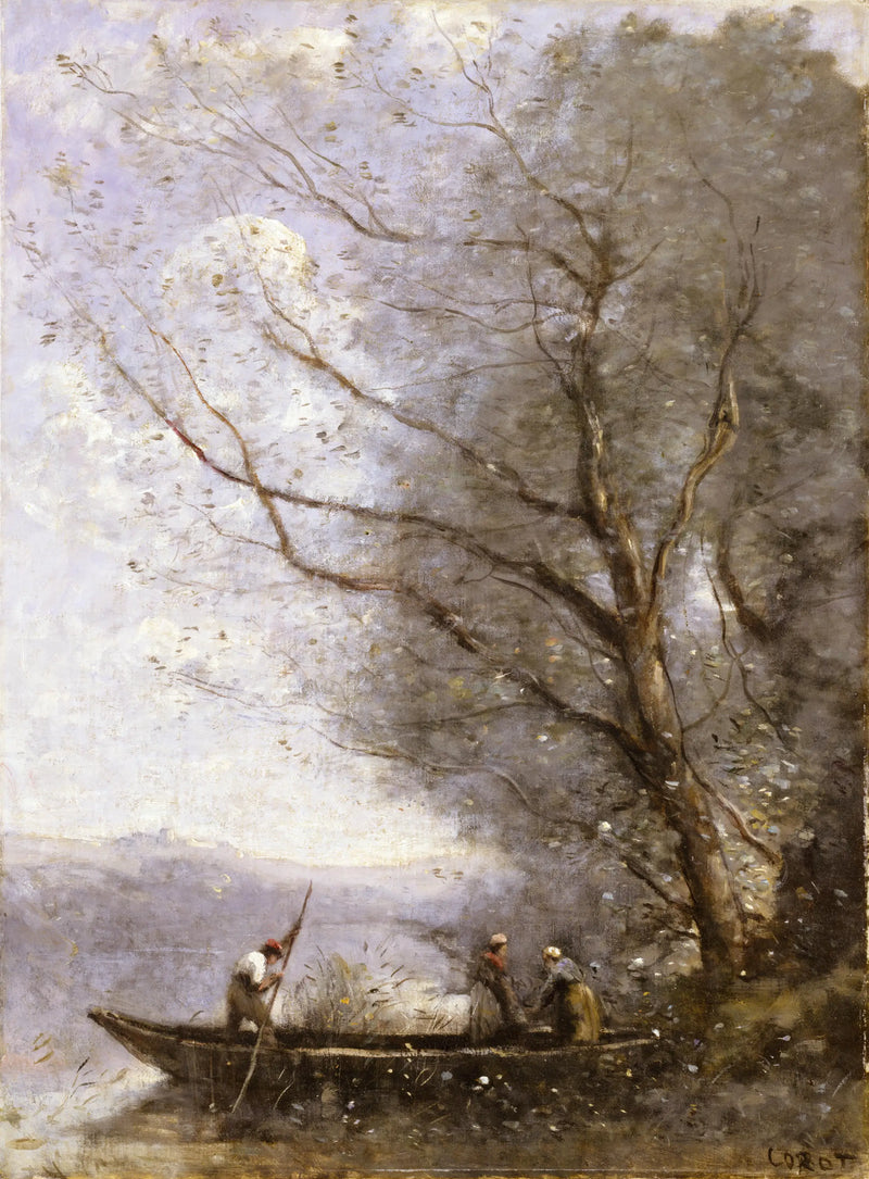 The Boatman - Jean-Baptiste Camille Corot