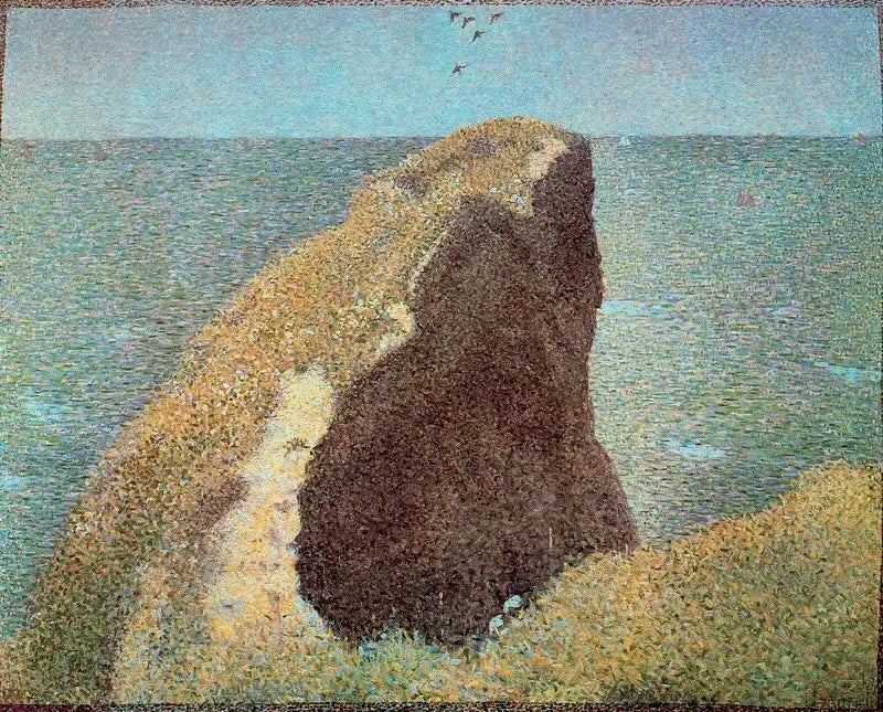 The Cliff of the Hoc, Grandcamp - Georges Seurat