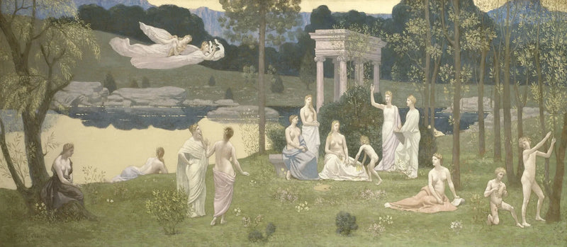 The Sacred Grove, Beloved of the Arts and Muses - Pierre Puvis de Chavannes