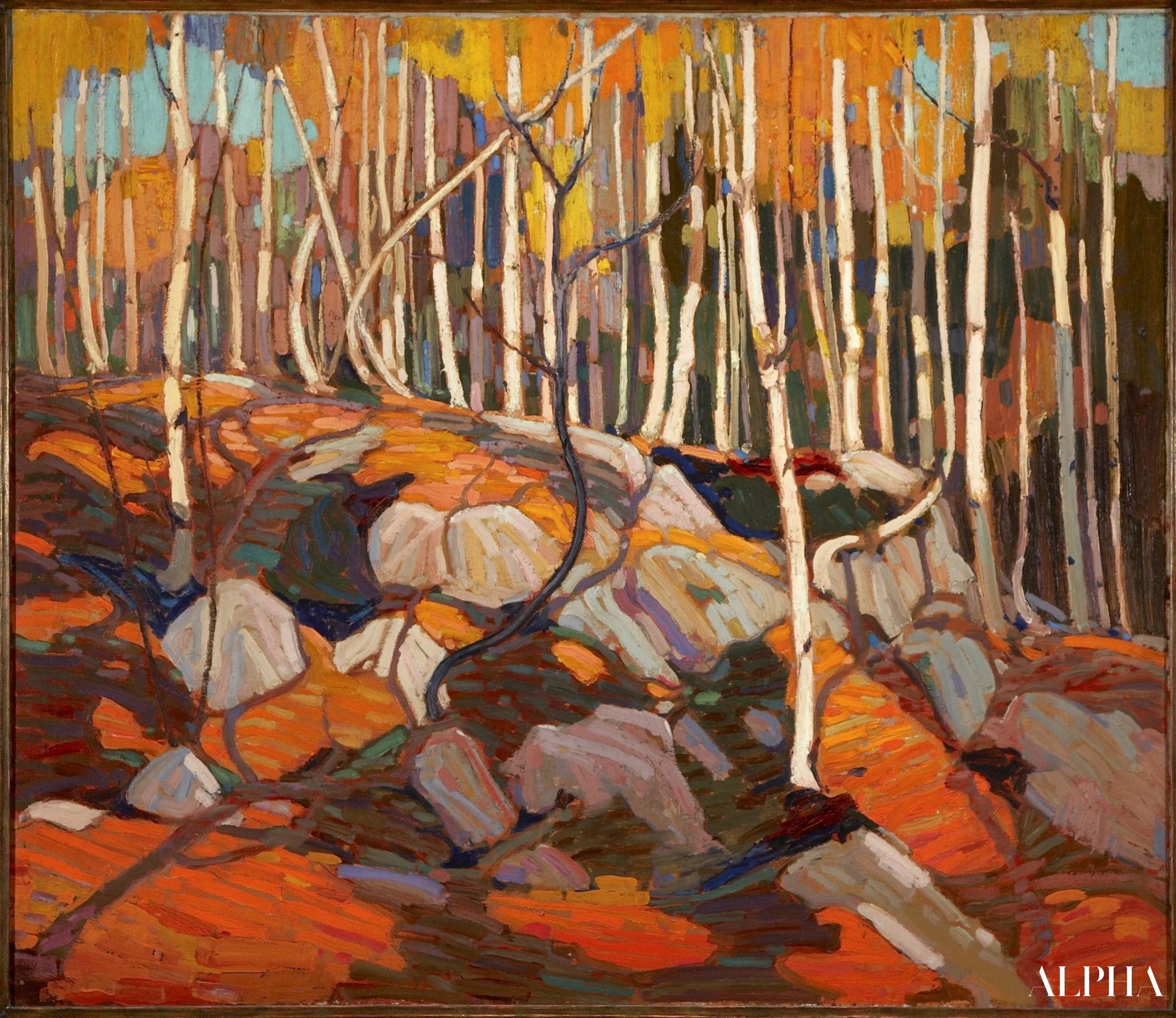 Le bosquet de bouleaux, automne - Tom Thomson - Reproductions de tableaux et peintures haut de gamme