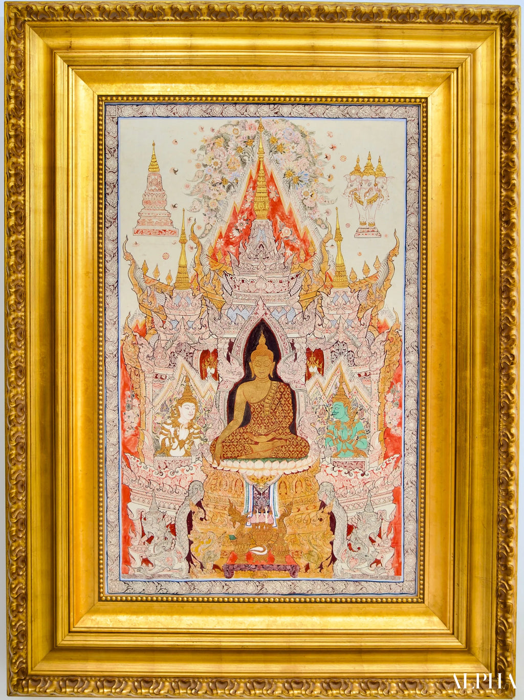 The White Buddha - Komain | 70 x 105 cm Reproductions of paintings in oil paint