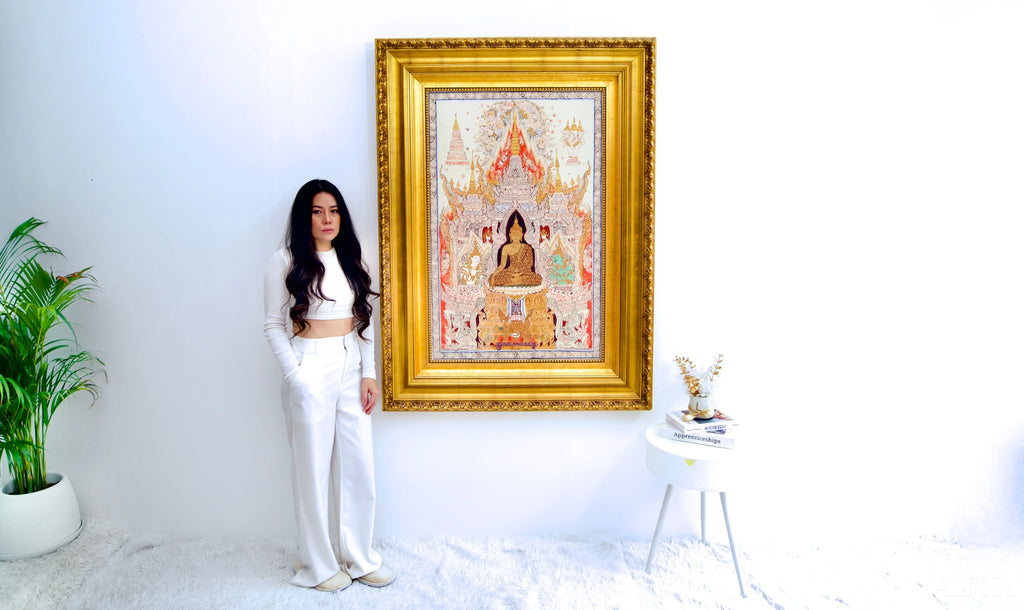 The White Buddha - Komain | 70 x 105 cm Reproductions of paintings in oil paint