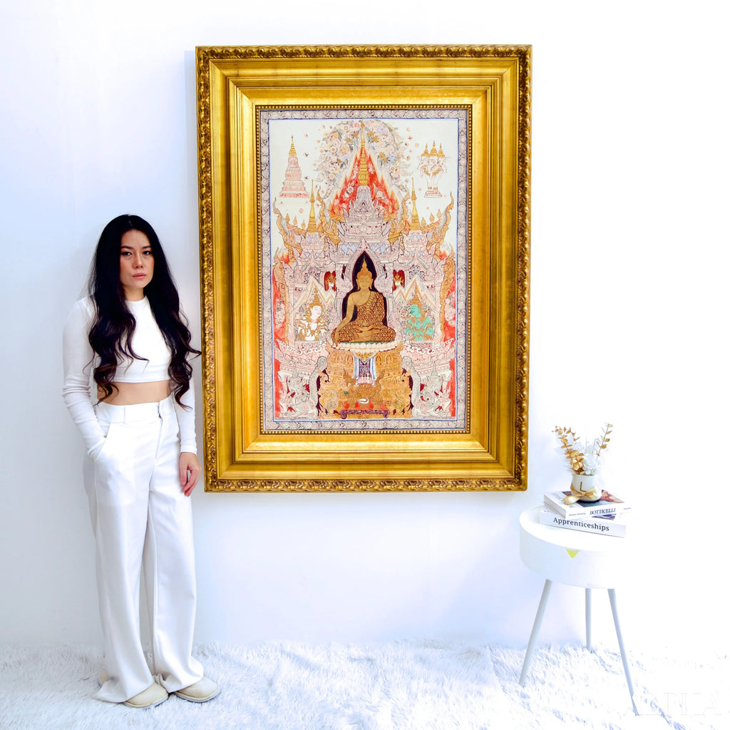 The White Buddha - Komain | 70 x 105 cm Reproductions of paintings in oil paint
