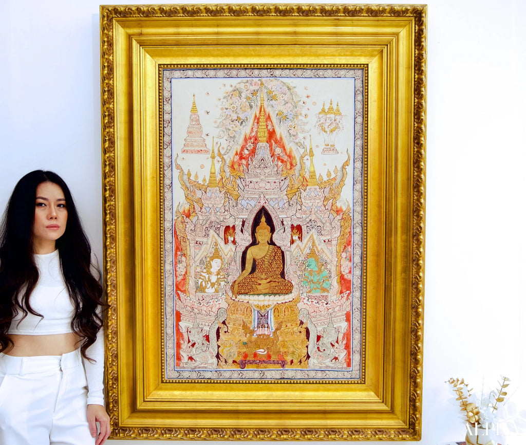 The White Buddha - Komain | 70 x 105 cm Reproductions of paintings in oil paint