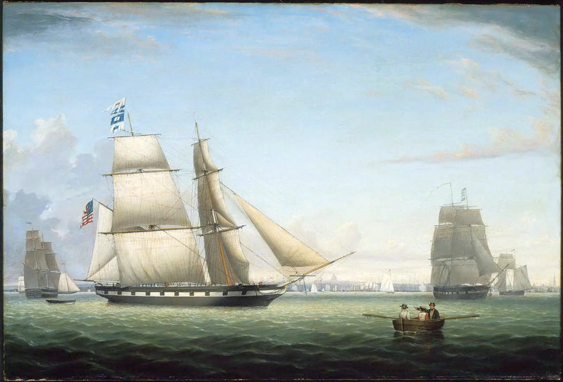 The Brick Antelope in Boston Harbor - Fitz Henry Lane