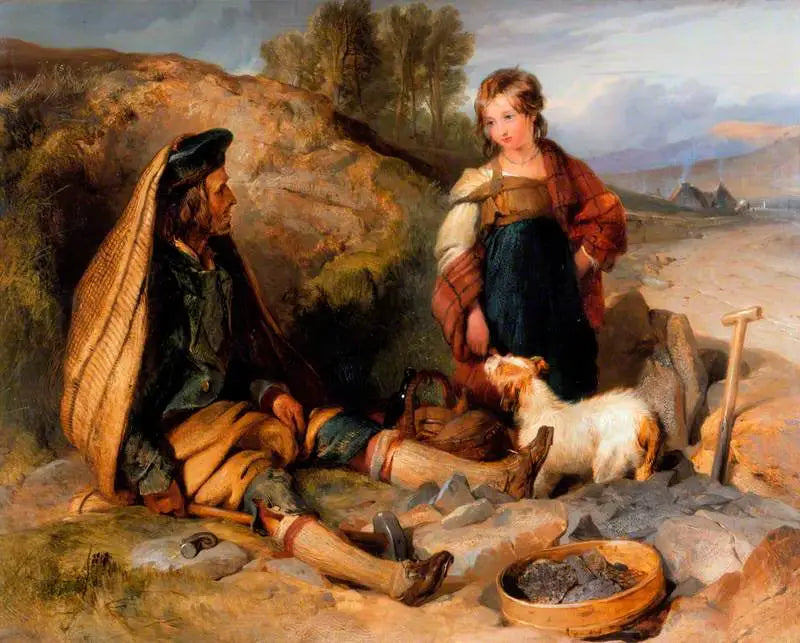 The Stone Breaker and His Daughter - Edwin Henry Landseer