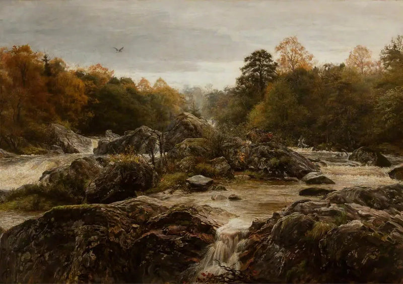 The noise of the numerous waters - John Everett Millais