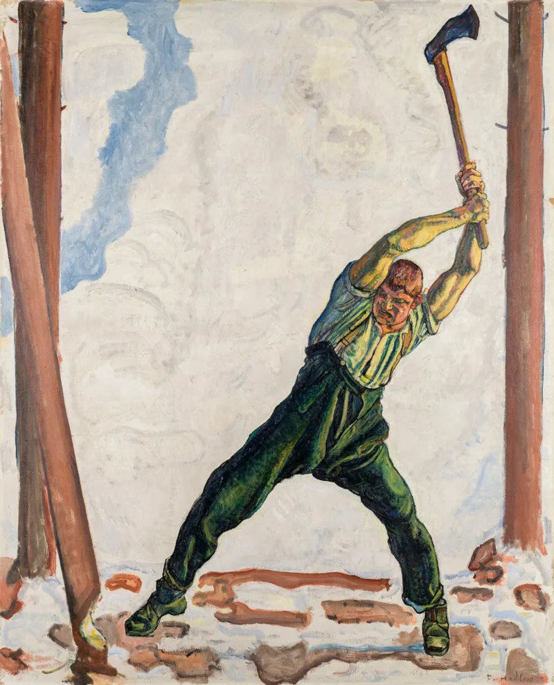 The Woodcutter - Ferdinand Hodler