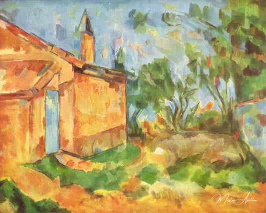 Le Cabanon de Jourdan ll - Paul Cézanne - Reproductions de tableaux et peintures haut de gamme