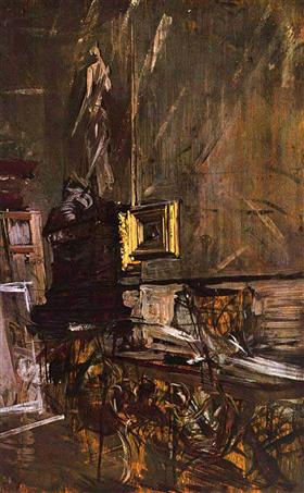 The gold frame - Giovanni Boldini