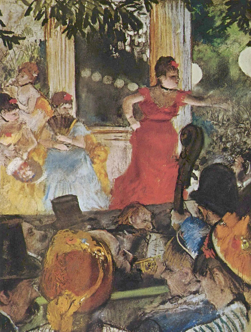The Café-concert at the Ambassadors - Edgar Degas