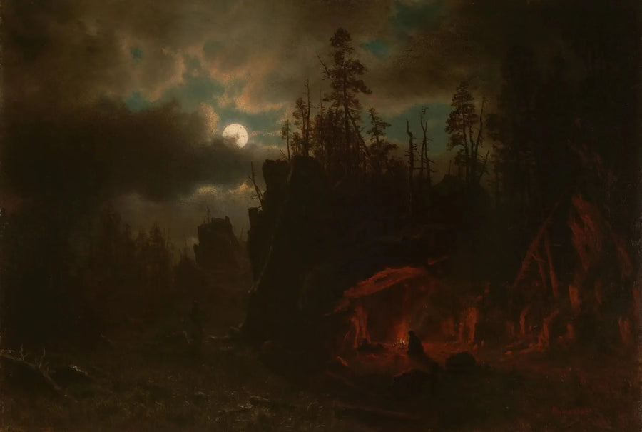 The Trappers' Camp - Albert Bierstadt