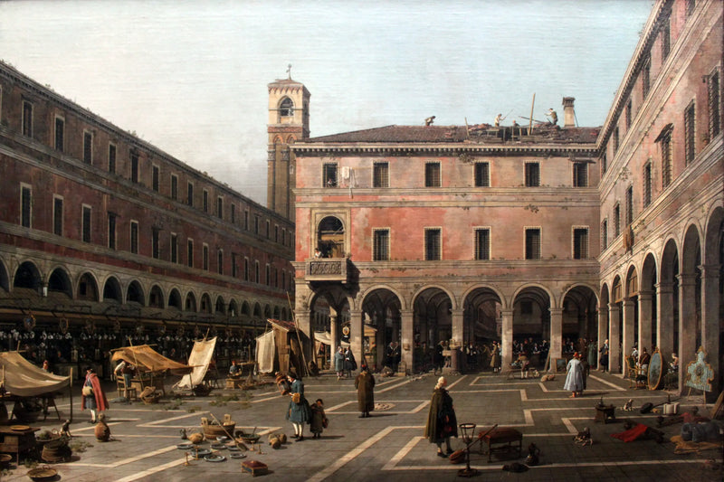 The Campo del Rialto - Canaletto