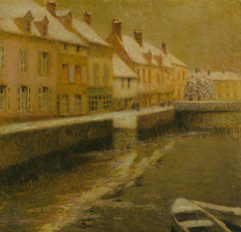 The Canal at Bruges, Winter - Henri Le Sidaner
