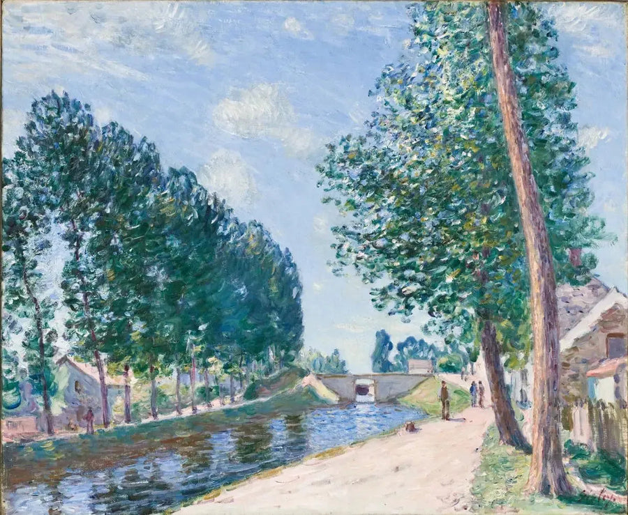 The Loing Canal at Moret - Alfred Sisley