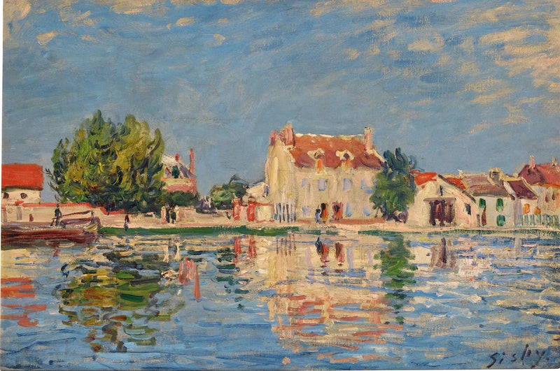 The Loing Canal at Saint-Mammès - Alfred Sisley