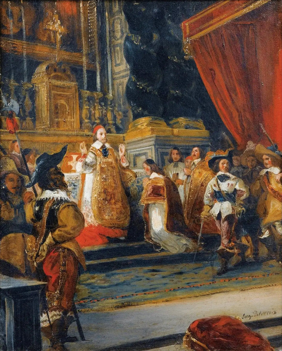 Cardinal Richelieu Celebrating Mass in the Church of the Palais-Royal - Eugène Delacroix
