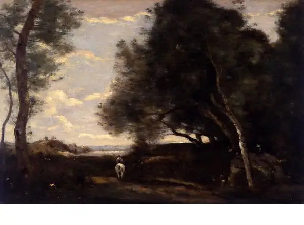 The Rider at the Edge of the Forest - Jean-Baptiste Camille Corot