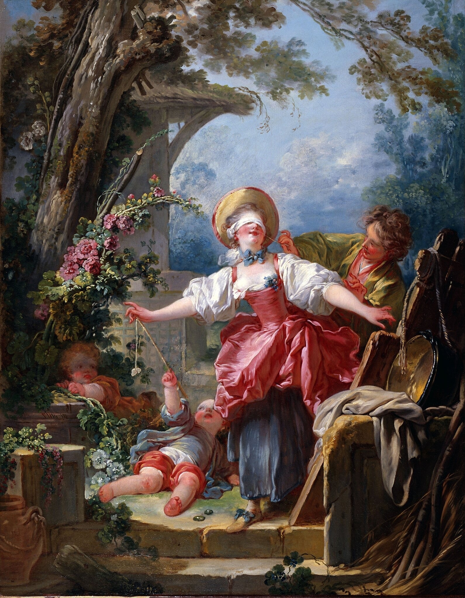 The Blind Man's Chamois - Jean-Honoré Fragonard