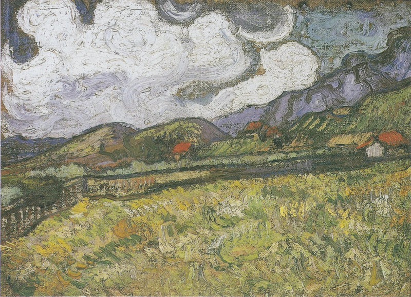 The Wheat Field Behind Saint-Paul Hospital, Saint-Rémy - Vincent van Gogh
