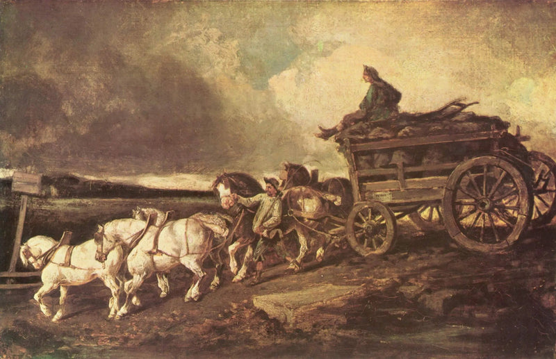 The Coal Cart - Théodore Géricault