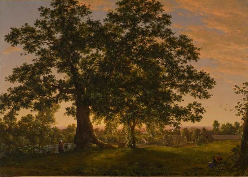 The Charter Oak in Hartford - Frederic Edwin Church