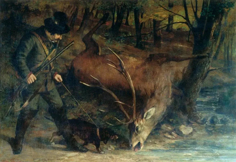 The German Hunter - Gustave Courbet