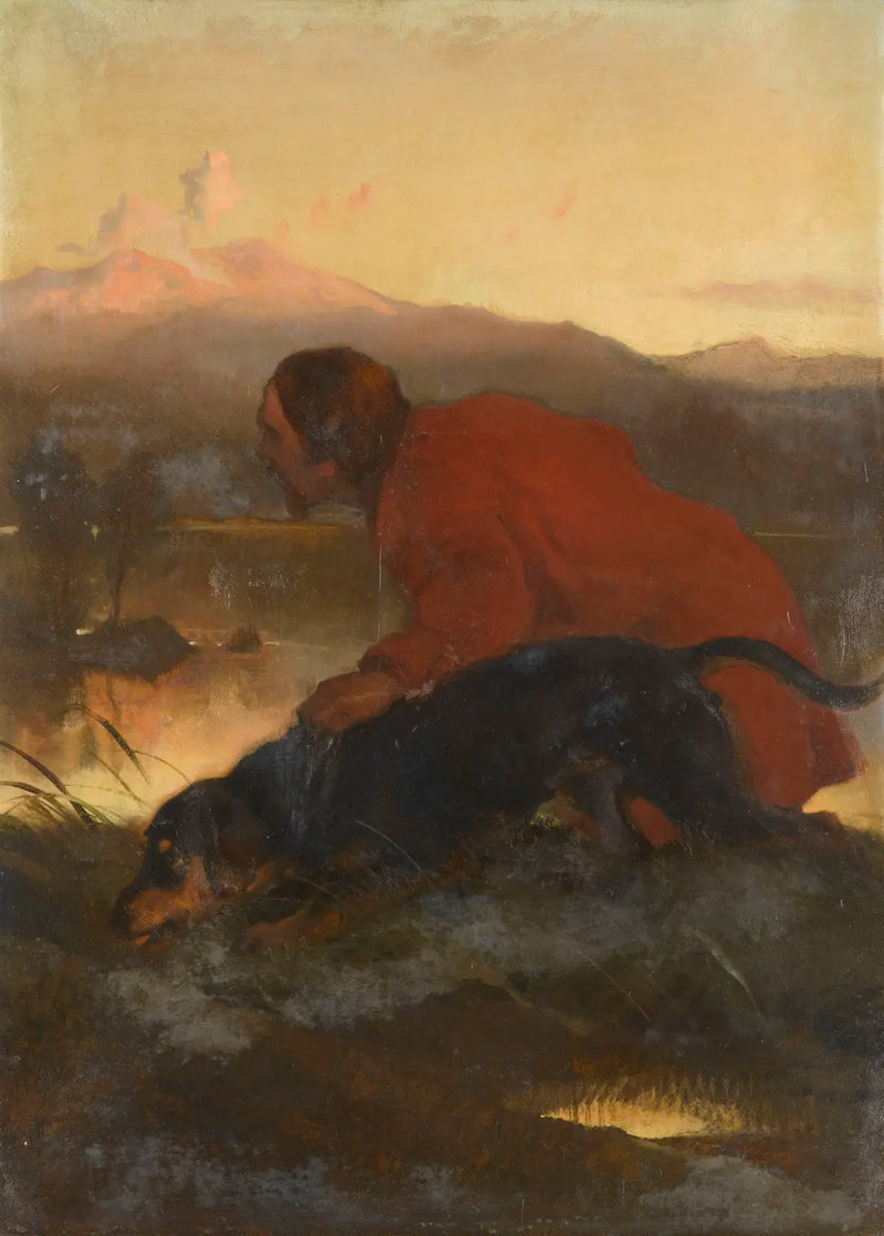 The Hunter and the Bloodhound - Edwin Henry Landseer