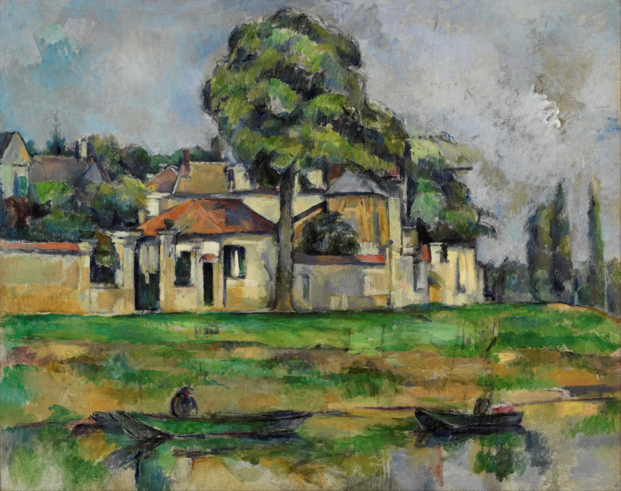 The Towpath on the Banks of the Marne at Créteil - Paul Cézanne