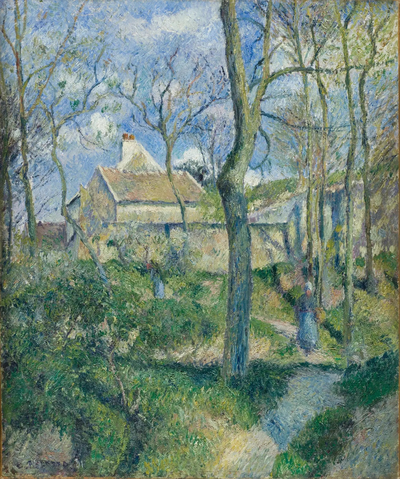 The Path of the Poor, Pontoise - Camille Pissarro