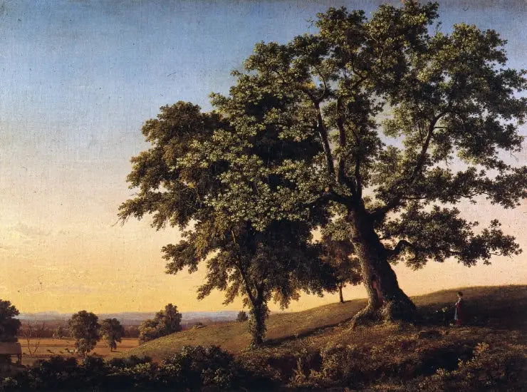 The Oak of the Charter - Frederic Edwin Church