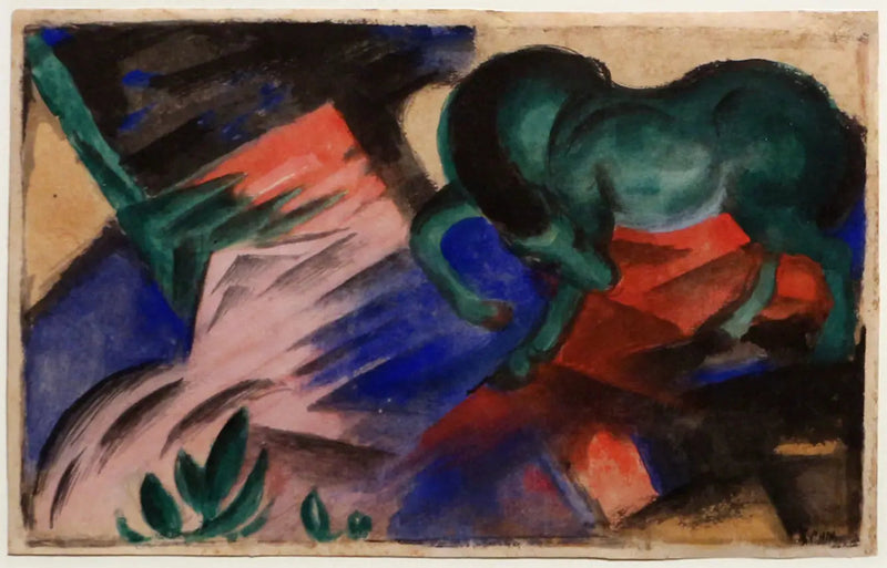 The Green Horse - Franz Marc