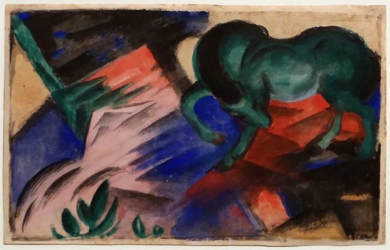 The Green Horse - Franz Marc