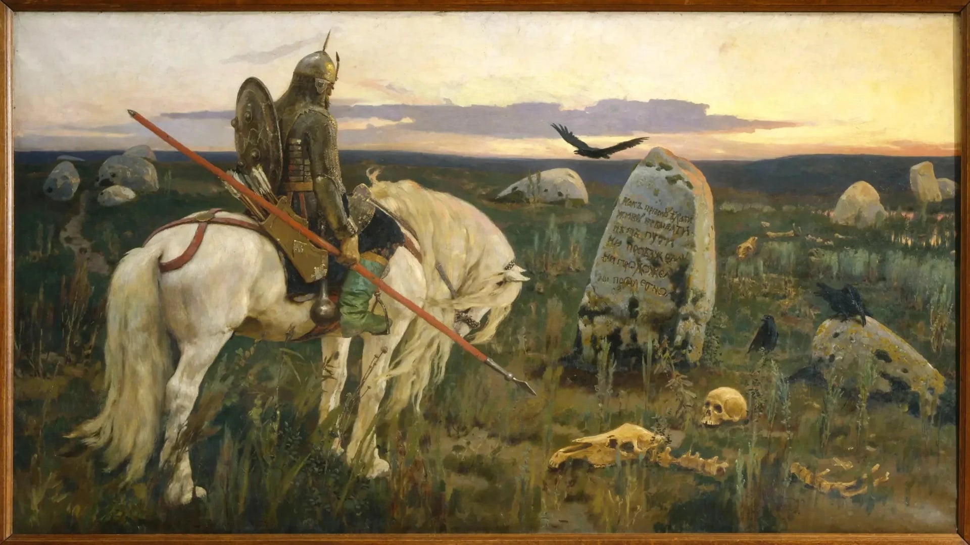 Le Chevalier à la croisée des chemins - Viktor Vasnetsov image 1 copie de tableau peinte à la main