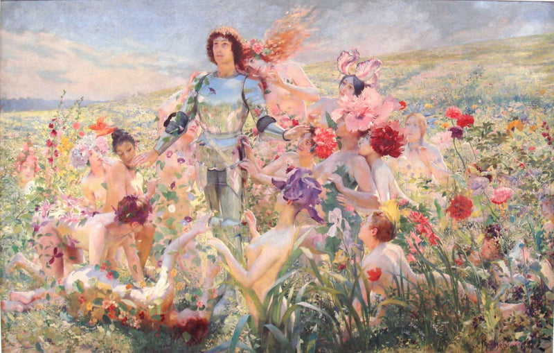 The Knight of Flowers - Georges-Antoine Rochegrosse