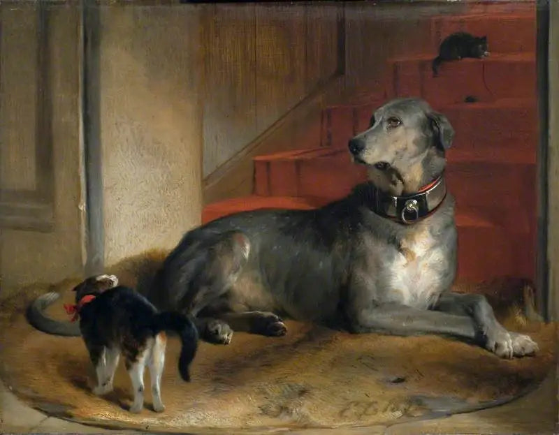 Lady Blessington's Dog: The Barrier - Edwin Henry Landseer