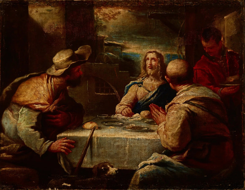 Christ at Emmaus - Luca Giordano