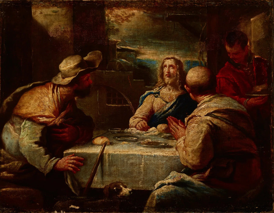 Christ at Emmaus - Luca Giordano
