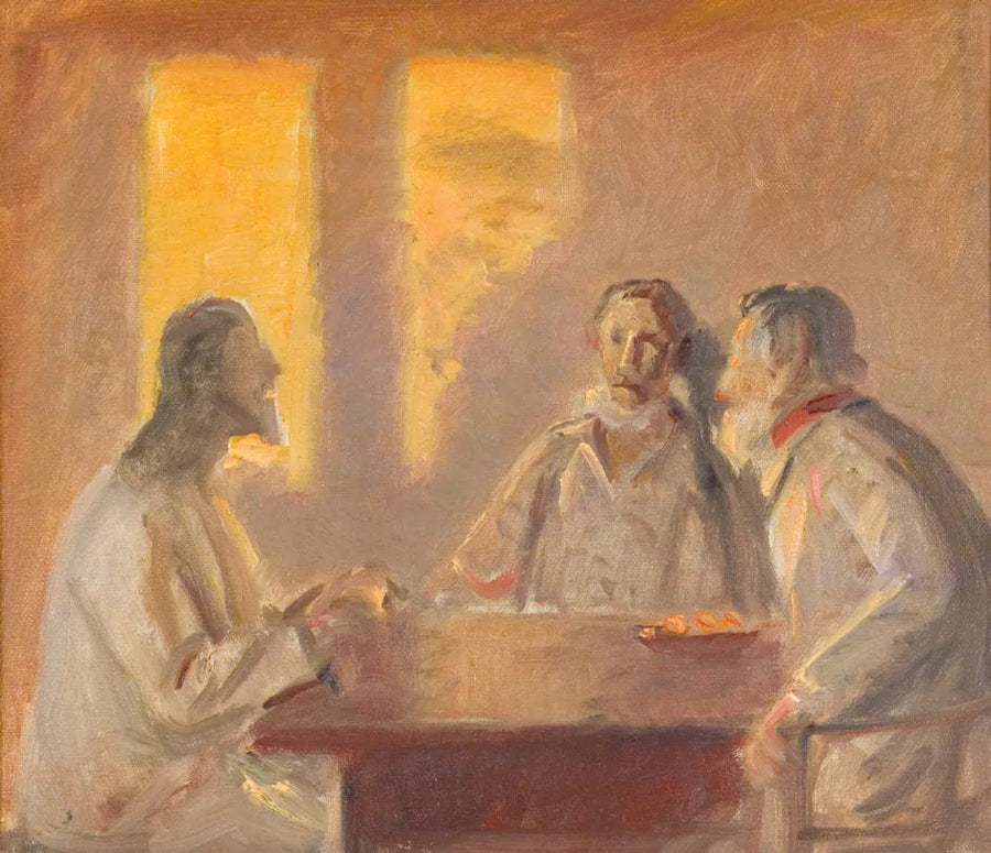 Christ at Emmaus - Michael Peter Ancher
