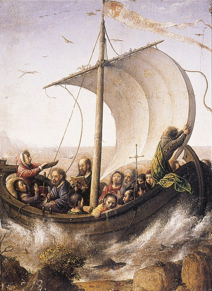 The Christ calming the storm on the Sea of Tiberias - Juan de Flandes