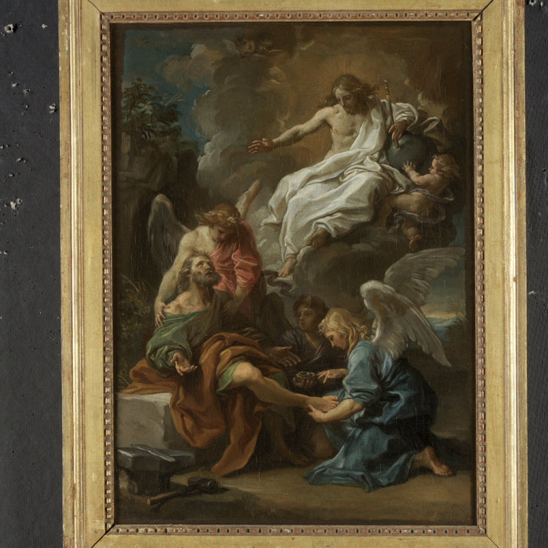 The Christ apparaissant à saint Ampelius - Pompeo Batoni