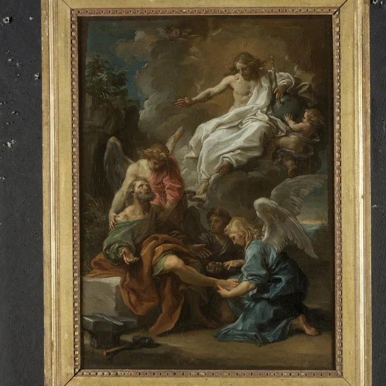The Christ apparaissant à saint Ampelius - Pompeo Batoni