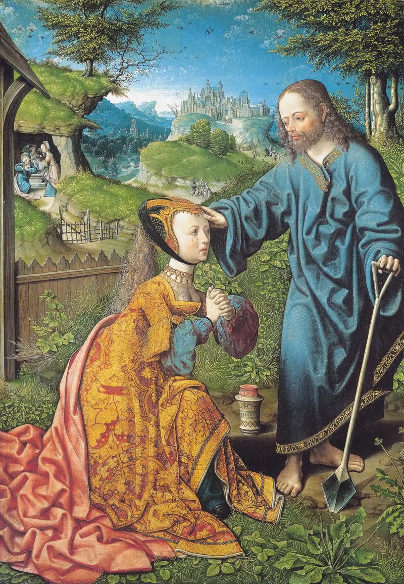 The Christ apparaissant en jardinier à Marie-Madeleine - Jacob Cornelisz van Oostsanen