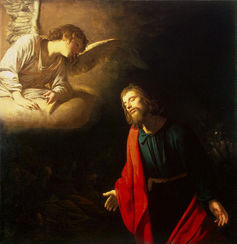 Christ in the Garden of Gethsemane (The Agony in the Garden) - Gerrit van Honthorst