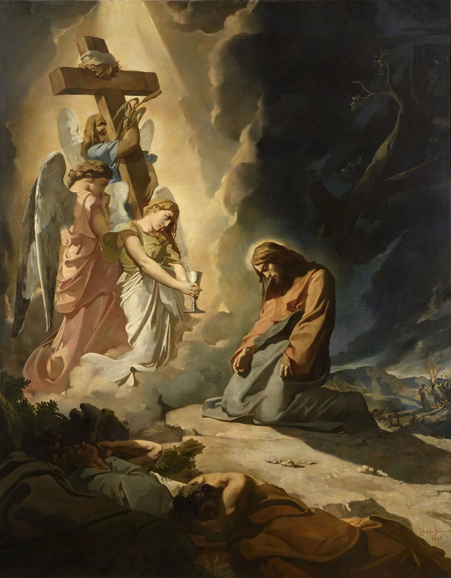 Christ in the Garden of Gethsemane - Théodore Chassériau